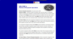 Desktop Screenshot of palomarortho.com